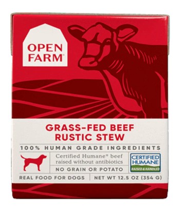 Open Farm Grass-Fed Beef Rustic Stew Wet Dog Food 12.5oz