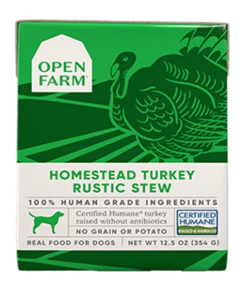 Open Farm - Homestead Turkey Rustic Stew Dog Pouch 12.5oz
