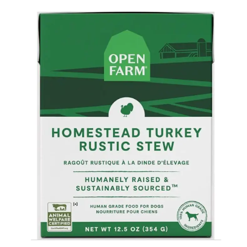 Open Farm - Homestead Turkey Rustic Stew Dog Pouch 12.5oz
