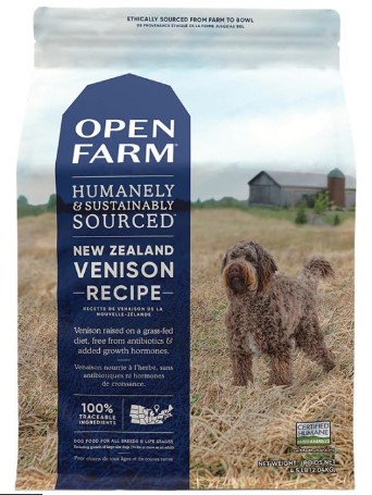 Open Farm 無穀物 紐西蘭鹿肉 狗乾糧 狗糧 11lb