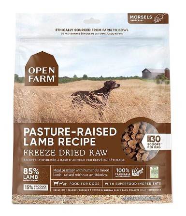 OPEN FARM Pasture - Raised Lamb Recipe Freeze Dried Raw 13.5oz