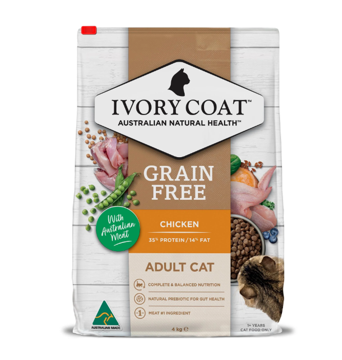 Ivory Coat Grain free Adult Cat Chicken recipes 4kg