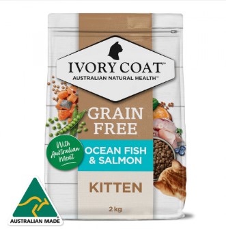 Ivory Coat GRAIN FREE OCEAN FISH & SALMON KITTEN RECIPES 4kg