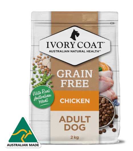 Ivory Coat GRAIN FREE ADULT ALL BREEDS DRY DOG FOOD CHICKEN 2kg