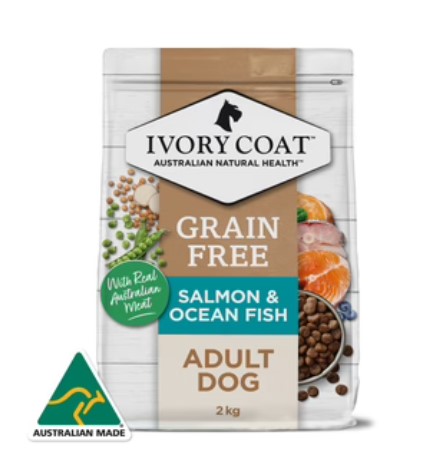 Ivory Coat GRAIN FREE ADULT ALL BREEDS DRY DOG FOOD SALMON & OCEAN FISH 13kg