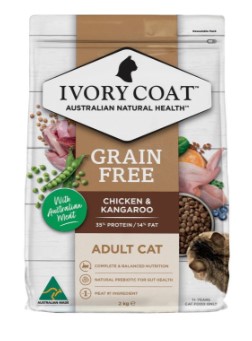 Ivory Coat 無穀物雞肉和袋鼠 成犬配方乾糧狗糧 2kg