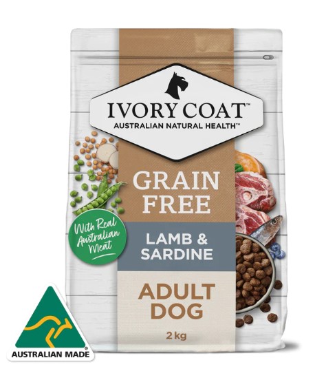 Ivory Coat 無穀物羊肉和沙丁魚 成犬配方乾糧 2kg
