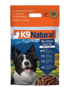 K9 Natural Beef Feast Freeze-Dried Dog Food 500g