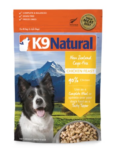K9 Natural Chicken Feast Freeze-Dried Dog Food 500g