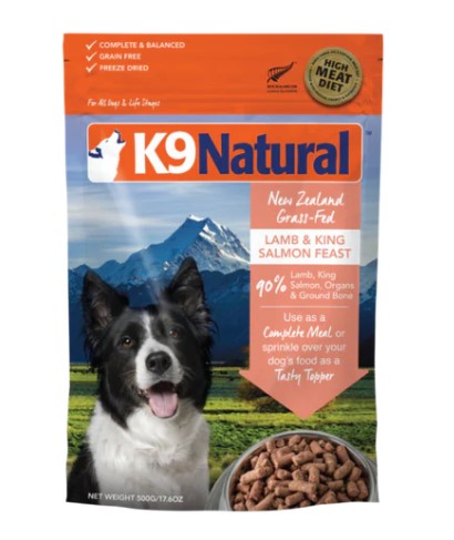 K9 Natural 羊肉三文魚盛宴凍乾狗糧 1.8kg