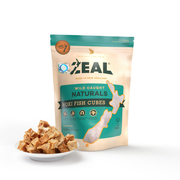 Zeal 純天然 紐西蘭藍鱈魚粒 狗小食 85g