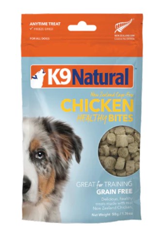 K9 Natural  Healthy Bites－Chicken凍乾健康零食-雞肉  50g