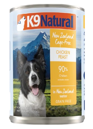 K9 Natural Chicken 雞肉盛宴 狗罐頭 狗濕糧 狗糧 370g