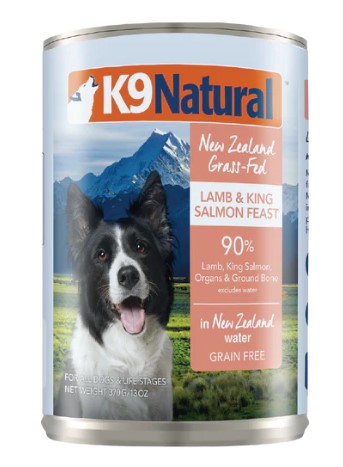 K9Natural Lamb & Salmon Feast Canned Dog Food 370g