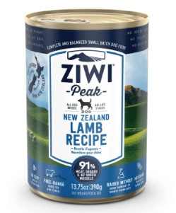 Ziwipeak  鮮肉狗罐頭  羊肉配方 390g