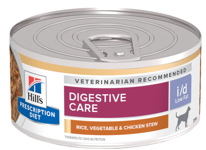 Hill's Prescription Diet Dog i/d Low Fat  犬用 低脂腸胃 (燉雞肉蔬菜) 處方罐頭 5.5oz*24 