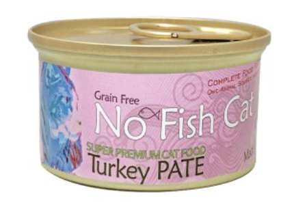 No Fish Cat Turkey Pate Grain Free Canned cat food  85g
