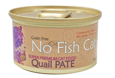 No Fish Cat Quail Pate Grain Free Canned Cat Food  85g