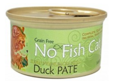No Fish Cat Duck Pate Grain Free Canned Cat Food  85g