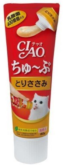 CIAO - 唧唧超奴 400億乳酸菌 雞肉味牙膏裝貓貓小食 80g 