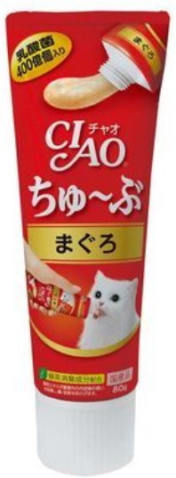 CIAO - 唧唧超奴 400億乳酸菌 吞拿魚味牙膏裝貓貓小食 80g 