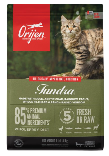 Orijen - Tundra (Raw Duck, Fish, Venison) Dry Cat Food 4lb