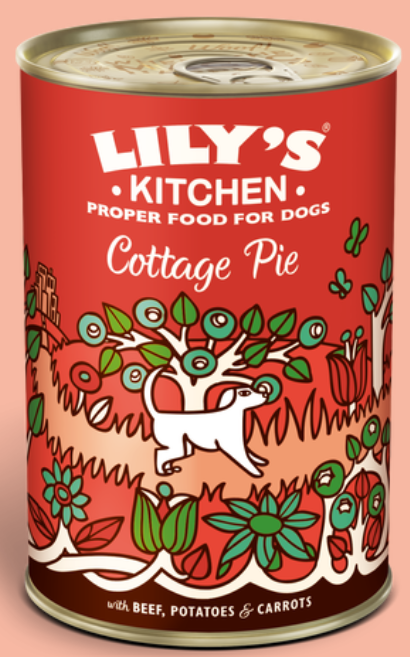 Lily's Kitchen - 無穀物 牛肉批 天然犬用主食罐 400g
