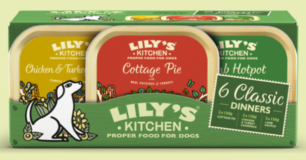Lily's Kitchen - 經典口味餐盒 犬用配方 6 x 150g