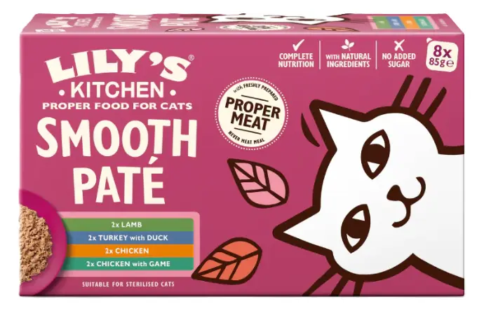 Lily's Kitchen - Paté Selection Multipack (Chicken, Lamb, Turkey Duck, Chicken Game) 85g x8