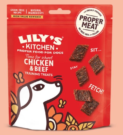 Lily's Kitchen - Time For School Chicken & Beef Training Treats For Dogs 70g