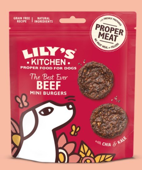 Lily's Kitchen - The Best Ever Beef Mini Burger for Dogs 70g