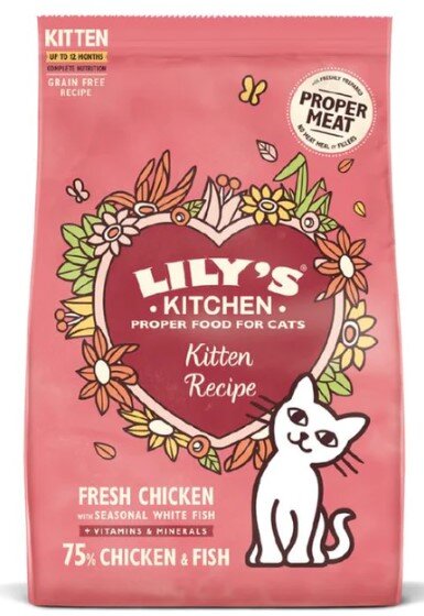 Lily's Kitchen - Chicken & White Fish Kitten Dry Food 800g