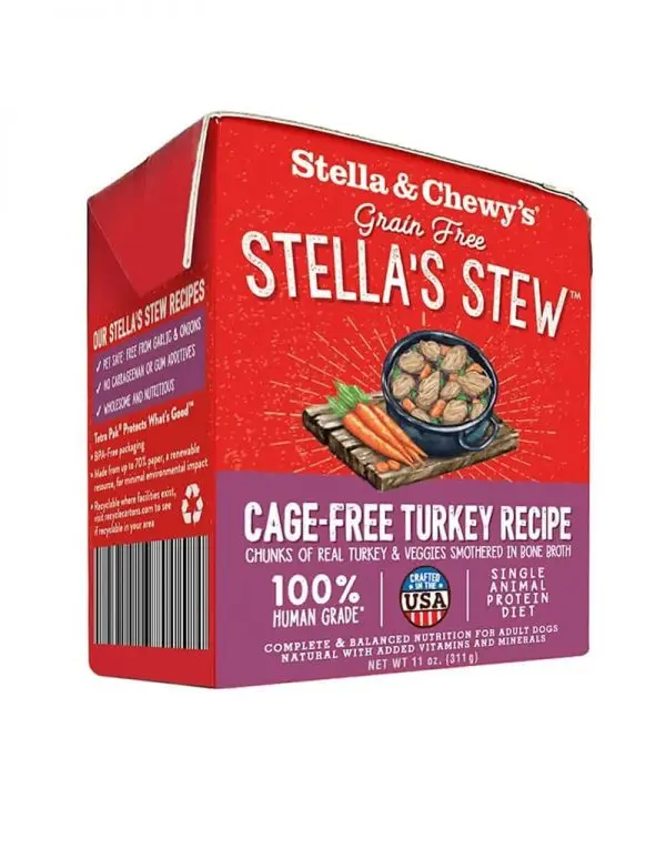 Stella & Chewy's - Cage Free Turkey Recipe Grain Free Strew Dog Wet Food 11oz