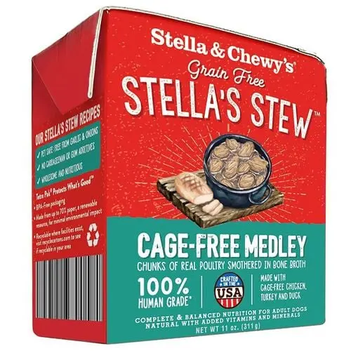 Stella & Chewy's -Cage Free Medley Grain Free Strew Dog Wet Food 11oz