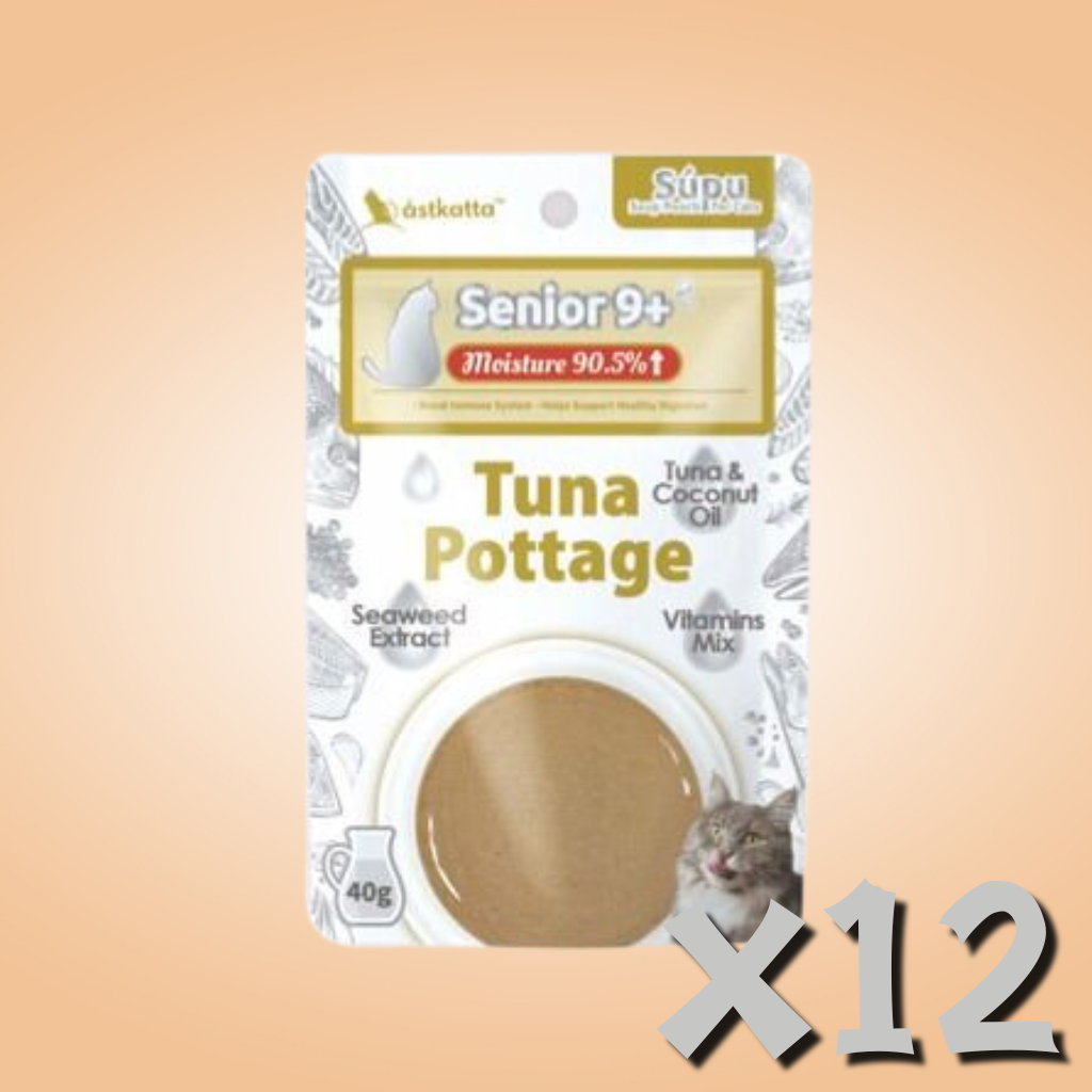 ASTKATTA Senior 9+ Tuna Pottage 老貓尊享湯包 40gx12