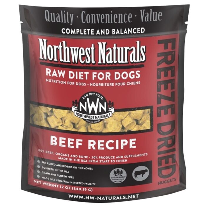 Northwest Naturals - Freeze Dried Beef Recipe For Dog 12oz
