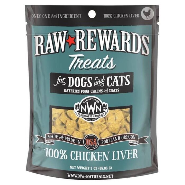 Northwest Naturals - Freeze Dried Chicken Liver For Dogs & Cats 3oz