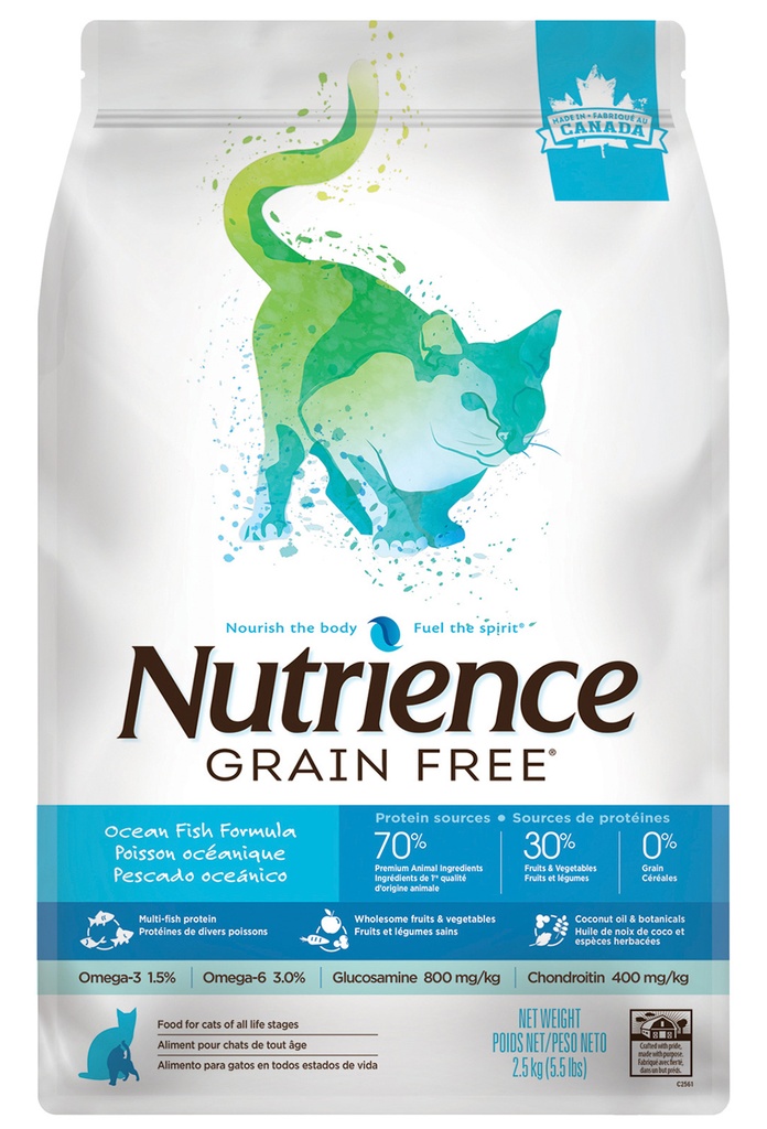 Nutrience - Grain Free Ocean Fish Formula For Cats 2.5kg