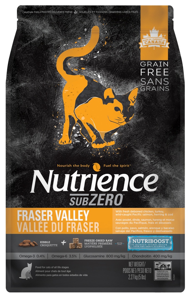Nutrience -Subzero Fraser Valley High Protein Cat Food 5kg
