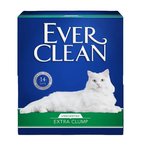 Ever CleanExtra Strength Cat Litter, Unscented 8.5kg (Green)