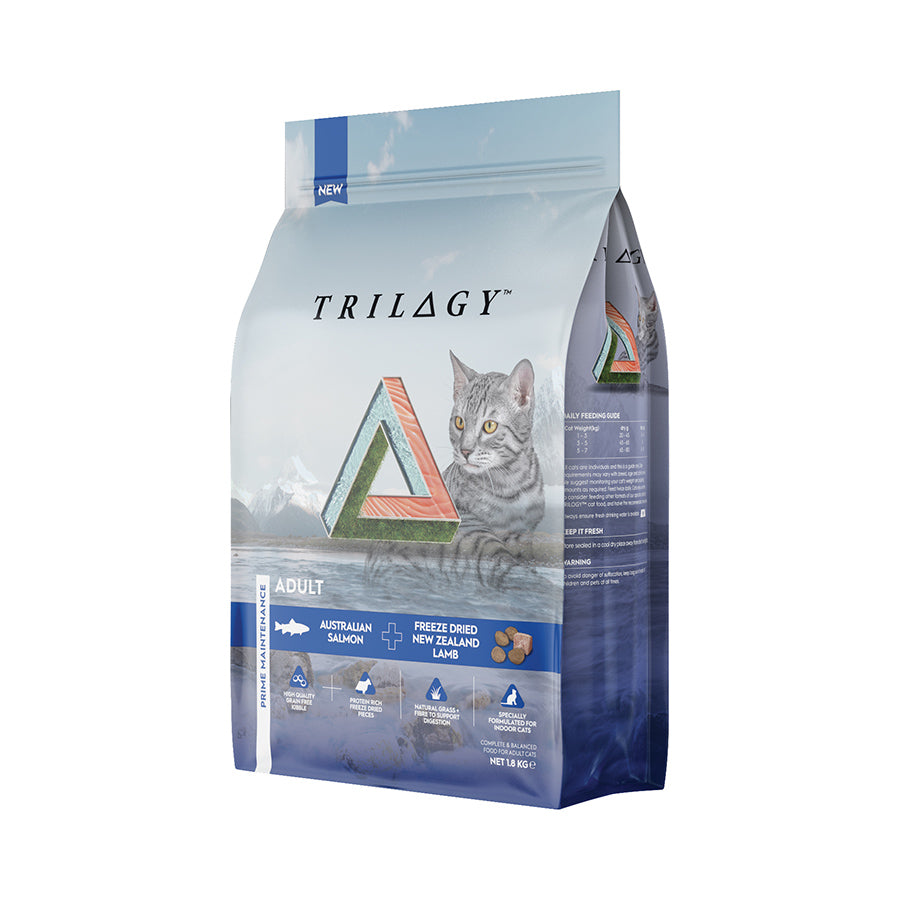 Trilogy - 澳洲三文魚+ 5%紐西蘭羊肺凍乾 無穀成貓糧 1.8kg