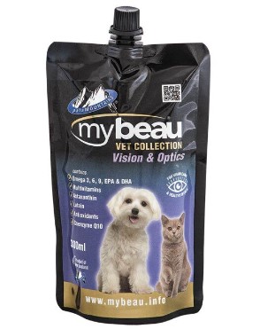 MYBEAU VET COLLECTION -VISION & OPTICS JELLY SUPPLEMENT FOR CATS & DOGS 300ML