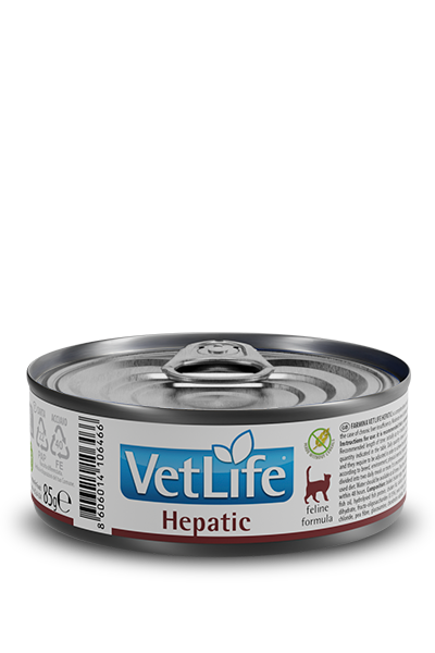 Vet Life Prescription Diet Hepatic Canned Cat Food  85g x 12