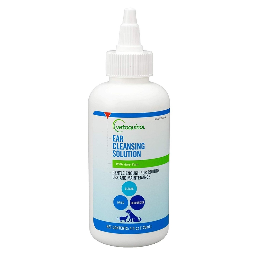 vetoquinol - 耳朵清潔液 含蘆薈 貓狗適用 120ml