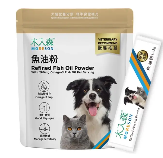 木入森 - 台灣 Moreson 犬貓寶 魚油粉 1.25g x 30包