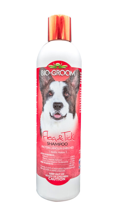 BIO-GROOM - Flea & Tick Shampoo for Dogs and Cats 355ml