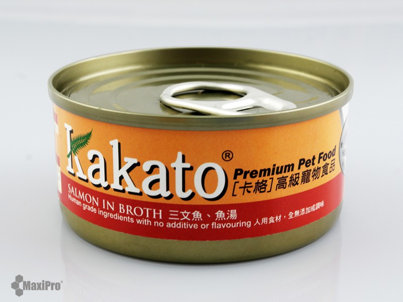 Kakato卡格三文魚、魚湯 罐頭 (貓狗合用) 170g*24罐