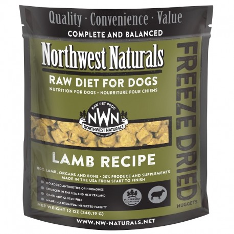 Northwest Naturals Dog Freeze Dried Lamb Nuggets 12oz 
