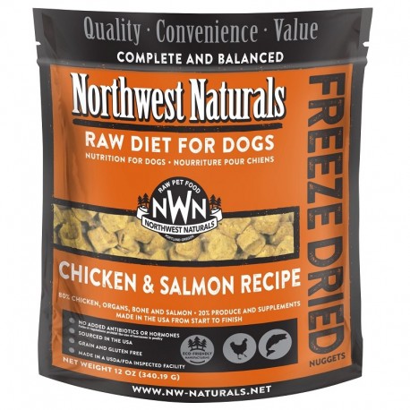 Northwest Naturals Dog Freeze Dried Chicken & Salmon Nuggets 12oz