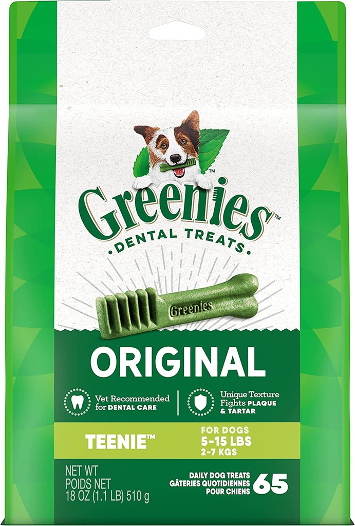Greenies Original Dental Treats for 5-15lbs Dogs 12oz